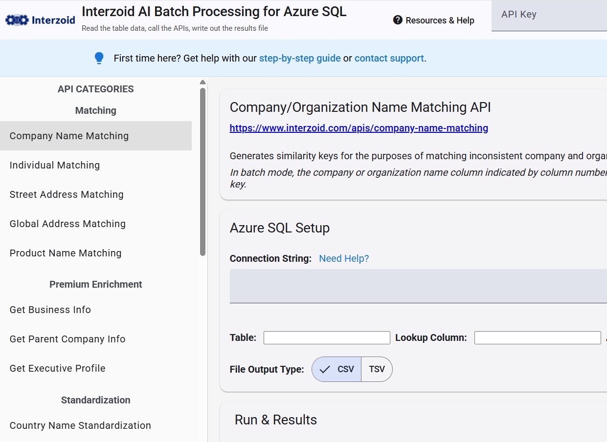 Azure SQL Batch Processing Example